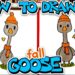 How To Draw A Fall Goose
