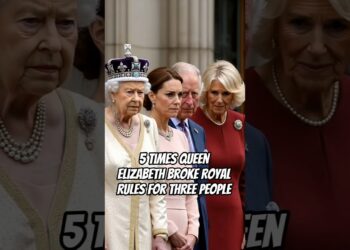 5 Times Queen Elizabeth Broke Royal Rules for Three People 😱 #princewilliam #queenelizabeth #royal