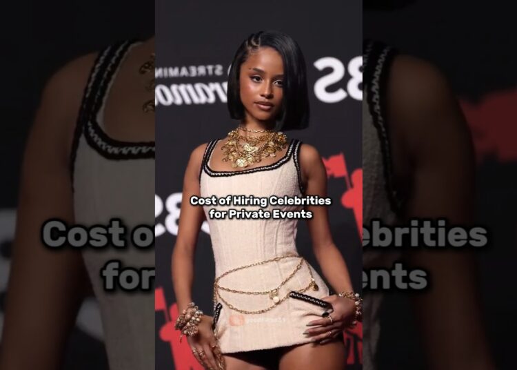 Cost of hiring celebrities for private events