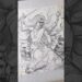 Maa Durga Drawing, #shorts #art #durga #drawing