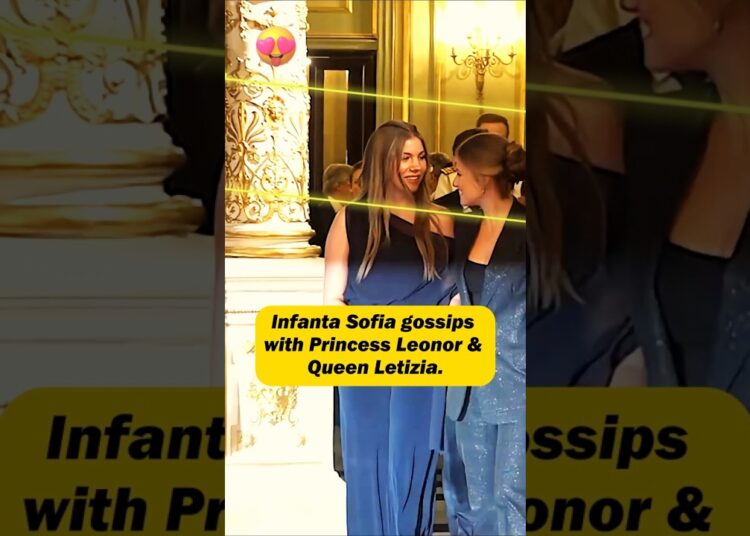 Infanta Sofia gossiping with Princess Leonor & Queen Letizia💯👌 #shorts