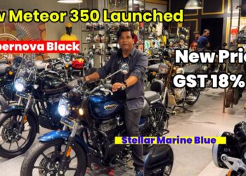 Royal Enfield Meteor 350 Launched in India | Stellar Marine Blue & SuperNova Black Comparison