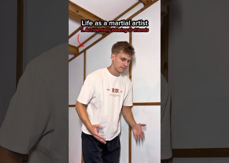 Life as a martial artist…