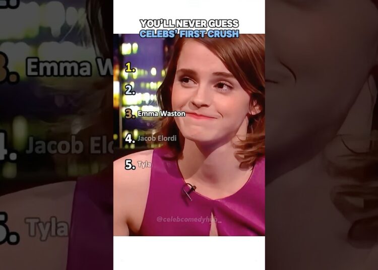 You’ll NEVER Guess Celebs’ First Crush#tomholland #emmawaston #crush #funny