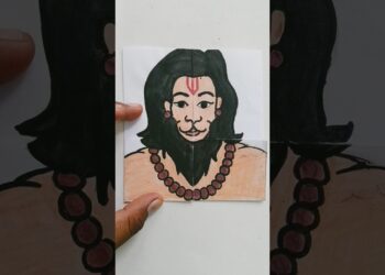 Jay Hanuman 🧡 wildlife drawing my new short artist aswini 1412