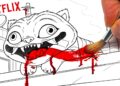 HORROR Artist vs KPop Demon Hunters DERPY TIGER 👹✍️