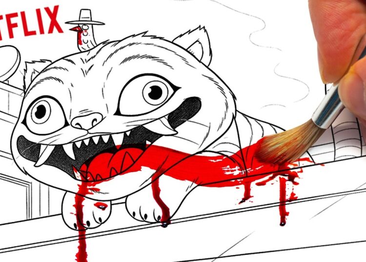 HORROR Artist vs KPop Demon Hunters DERPY TIGER 👹✍️
