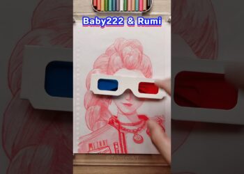Baby222 Needs Rumi Now! 💔🆘 #art #drawing #3dglasses #kpopdemonhunters