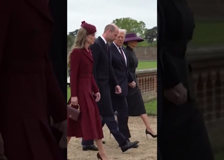 Trump and Melania Get ‘Royal Treatment’ as They Arrive at Windsor Castle #shorts