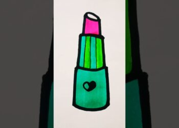 Easy LIPSTICK drawing | #DrawingWithChiku #shorts #ytshorts #drawing #art #artwork #painting #artist