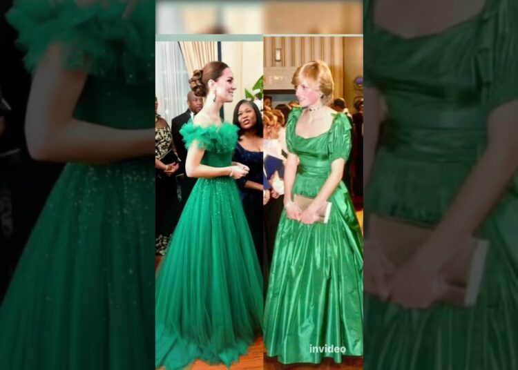 Beauty, grace, and royalty—Princess Catherine & Princess Diana shine together. #shorts #princess #vs
