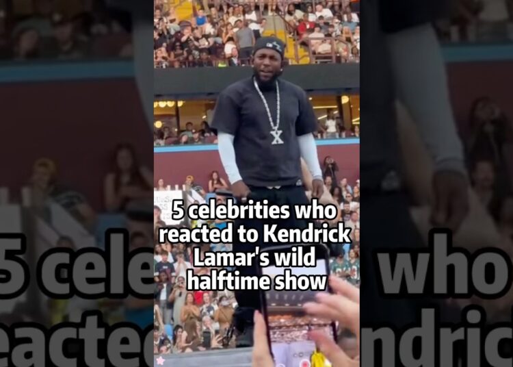 5 celebrities who reacted to Kendrick Lamar’s wild halftime show#shortvideo #celebrity