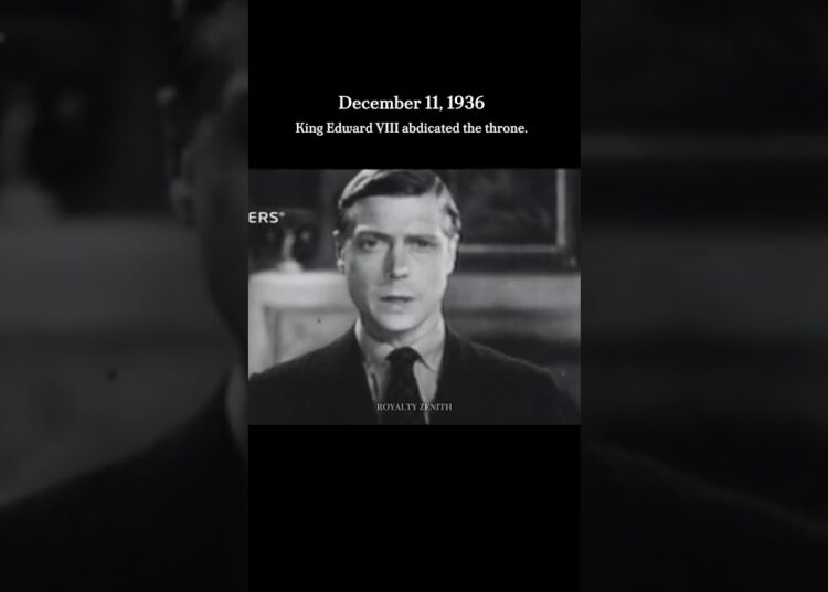 King Edward VIII’s abdication #king #british #royal #royalty #viral #shorts #royalfamily #edit