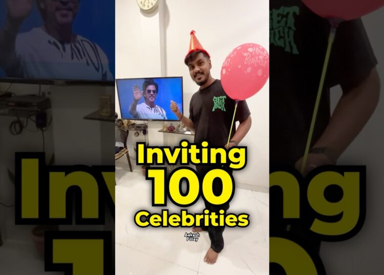 I Invited 100 Celebrities to my Birthday! 🎂