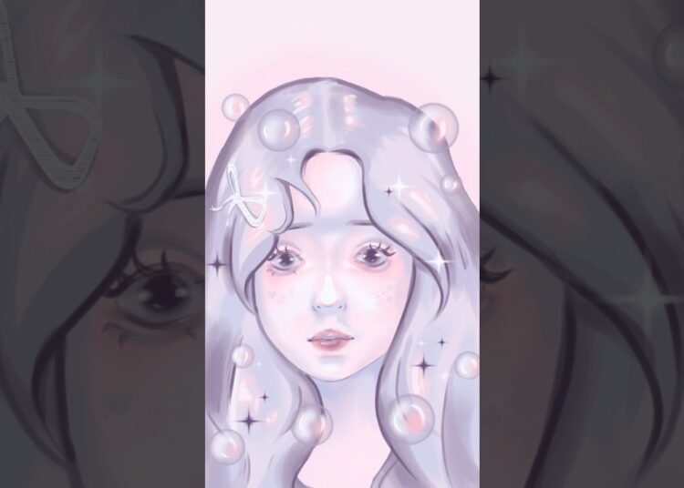tried digital art 🫧 #art #arty #gouacheart #digitalart #sukisukidaisuki