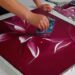 Mesmerizing Maroon Acrylic Painting Process | Abstract Flower Art