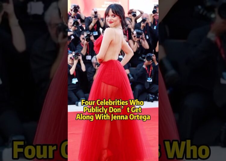 Four Celebrities Who Publicly Don’t Get Along With Jenna Ortega #celebrity #fypシ #foryou #shorts