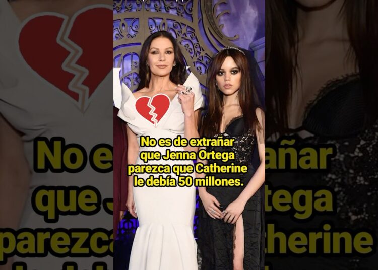 Jenna Ortega parece que Catherine le debía 50 millones.#celebrity #JennaOrtega #Catherine