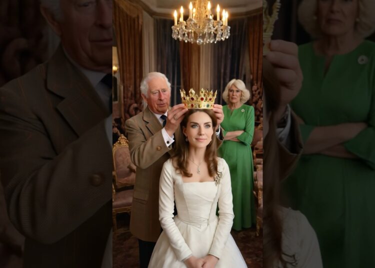 Camilla jealous when King Charles gift Royal Crown to Kate #kingcharles #kate  #camilla #royal