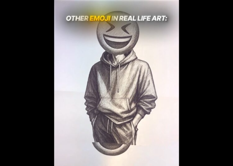 Other Emojis in Real Life Art vs This Drawing