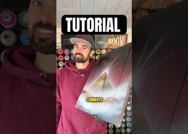Pyramid Spray Paint Art Tutorial