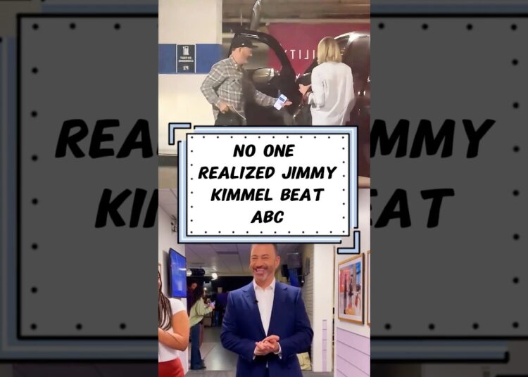 No one realized Jimmy Kimmel beat ABC. -1 #shorts#jimmykimmel#celebrity#actor
