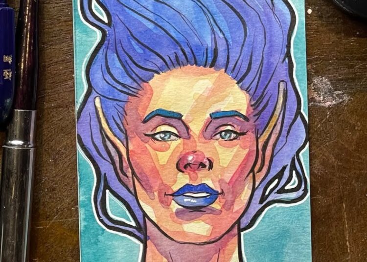 I’m Making Original Paintings For My Hair Journal Kickstarter