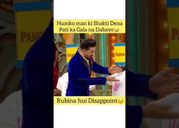 Rubina Sing a Song on Pati Patni air panga😂 #celebrity #funny #rubinadilaik #marriage #comedy #short