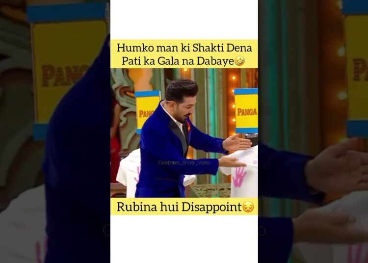 Rubina Sing a Song on Pati Patni air panga😂 #celebrity #funny #rubinadilaik #marriage #comedy #short