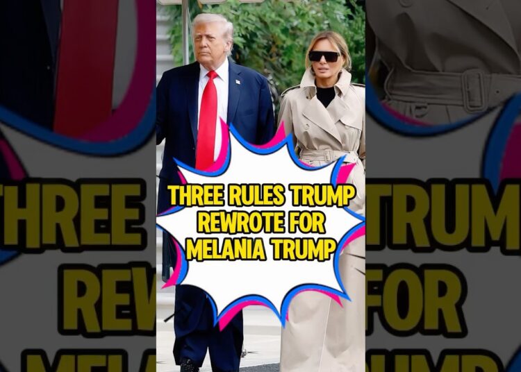 Three rules Trump rewrote for Melania Trump.-1 #shorts#youtubeshorts#celebrity#trump#melania