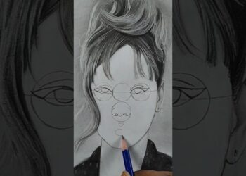 Face drawing trick 😍✍️ #art #artist #cartoon #drawing #satisfying #paint #anime #shorts #lisa