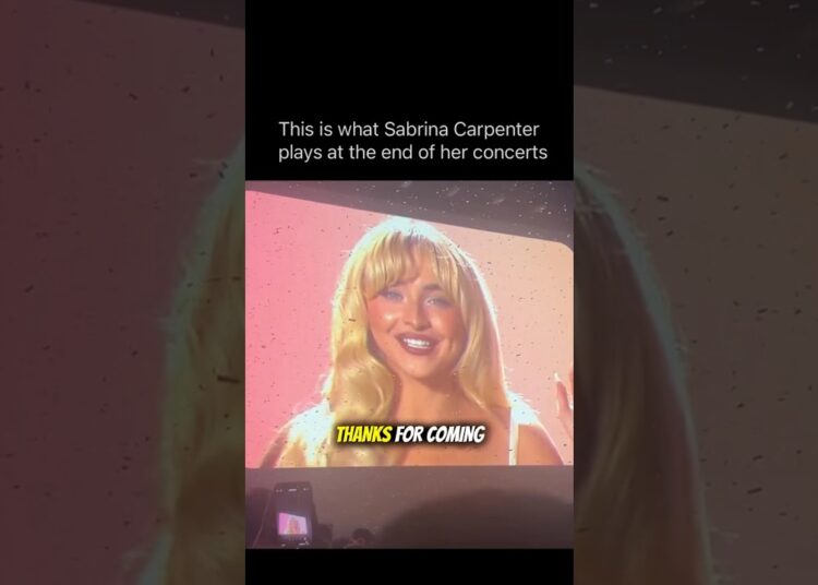 she’s funny ngl 😂 #sabrinacarpenter #concert #celebrity #fun #explorepage #tiktok #usa #music