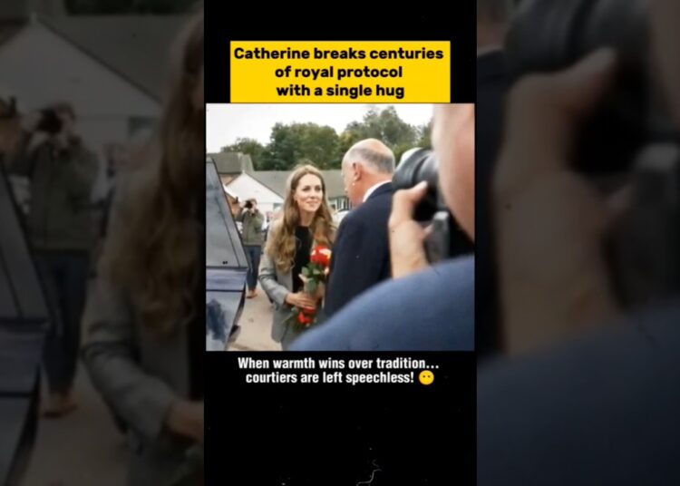 Princess Catherine breaks centuries of royal protocol with a single hug #dukeoflancaster