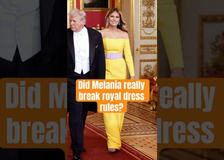 Did Melania really break royal dress rules? #royal #queenelizabeth #katemiddleton #melaniatrump