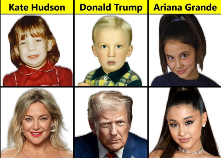 Famous Celebrities When They Were Kids – Then and Now