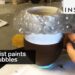 This artist paints her pottery with bubbles