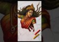 Maa Durga Drawing, #shorts #art #drawing #durga