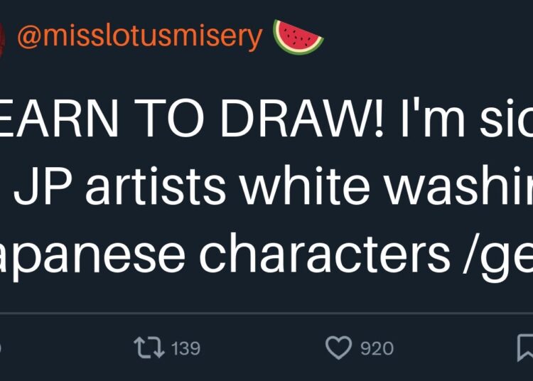 Twitter Cops are Seething at Japanese Artists once again