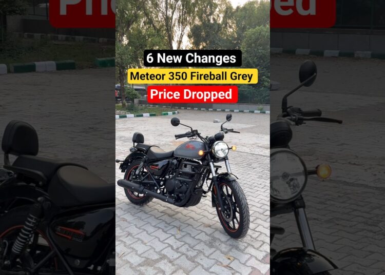 Royal Enfield Meteor 350 Fireball Grey New Model 2025 Price Dropped due to new GST
