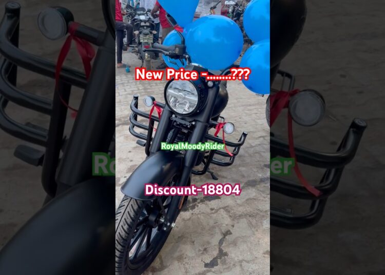 New Royal Enfield Classic 350 Stealth Black Gst Update Price ..?? #royalenfield #shorts #classic