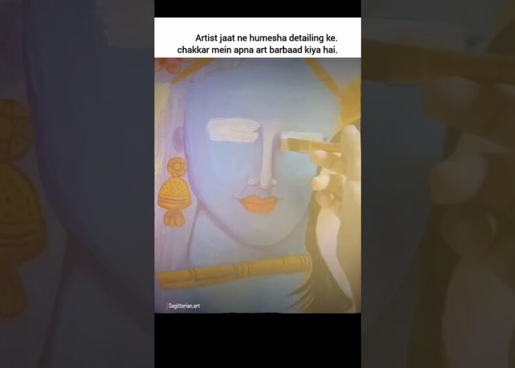 pov- when an artist procrastinates ❤️‍🩹 #shorts #artwork #radhakrishna #artist