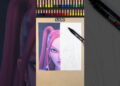 Drawing MIRA Against A Printer?💕✨ (PRINTER vs ARTIST) #art #drawing #shorts
