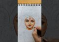 Durga Maa 💝💕 #art #shorts #drawing #trending #durgapuja #artist #viralvideo #durga