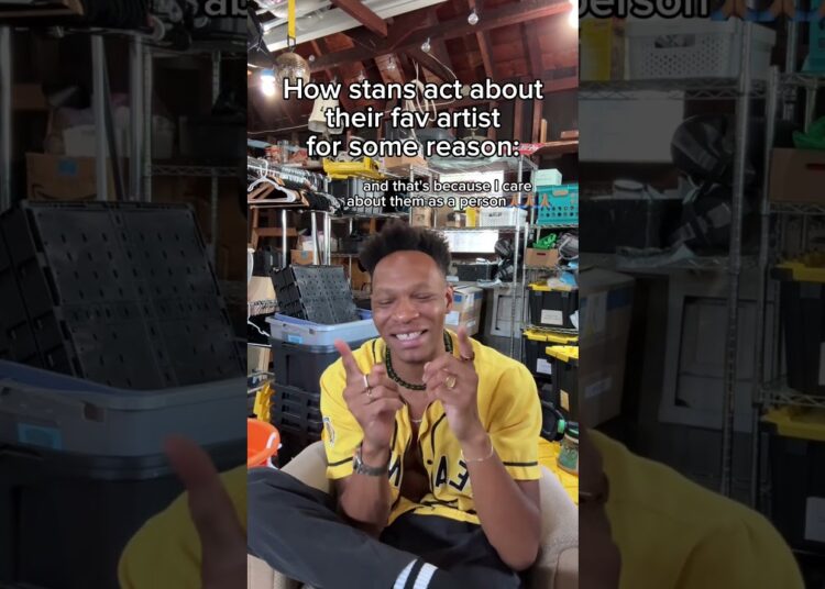 How fans act about their fav artist for some reason #relatable #stan #artist
