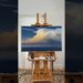 I might add a lighthouse to this painting when it dries… #art #oilpainting #seascape #painting