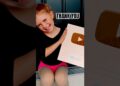 GOLD PLAY BUTTON! 💛 #shorts #youtube #viral #trending #video #song #music #fyp #lol #reels #cute