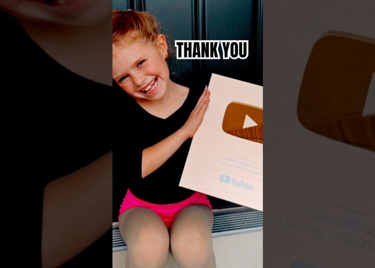 GOLD PLAY BUTTON! 💛 #shorts #youtube #viral #trending #video #song #music #fyp #lol #reels #cute