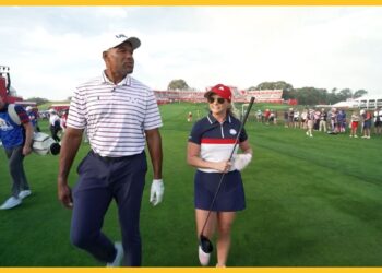Michael Strahan and Miranda Lambert take down Ryder Cup Celebrity Showdown