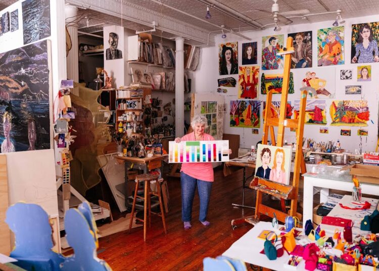 An Artist’s Tribeca Loft Filled with Thousands of Paintings