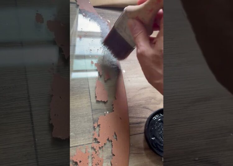 Old tarnished antique mirror? Transform it into a HAUNTED piece of art! 😱wait till you see this!